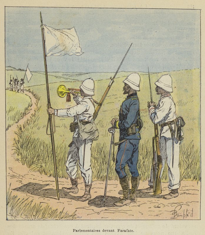 Parlementaires devant Farafate - after Louis Charles Bombled