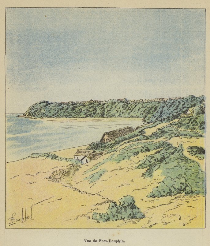 Vue de Fort-Dauphin - after Louis Charles Bombled