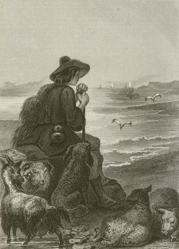 Le Berger et La Mer - after Tony Johannot