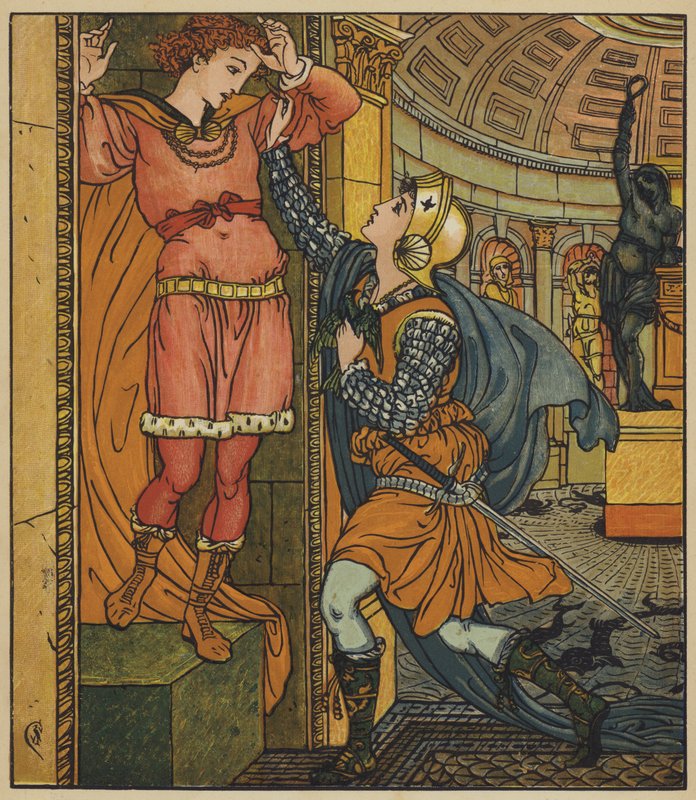 Belle-Étoile brise le sort - after Walter Crane