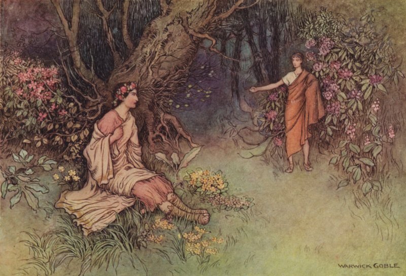 Le Conte du Chevalier - after Warwick Goble