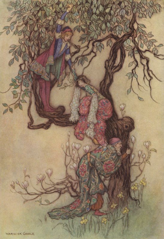 Le Conte du Marchand - after Warwick Goble